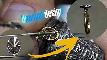 Setting a 1.20ct Oval Diamond in Bezel – Modern Engagement Ring in 18k Yellow Gold