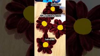 Crafting Everlasting Pipe Cleaner Flowers 🌸 #shorts #diy #crafts @vrushascreations #shortsfeed