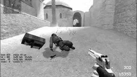 Counter Strike: Source - Slow Motion Fun with Bots.