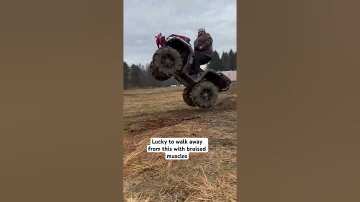 Lucky to walk away after falling off Can-Am