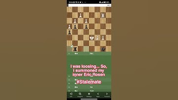 stalemate eric rosen style #chess