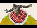 Jump over pipe full of tnt  animal revolt battle simulator