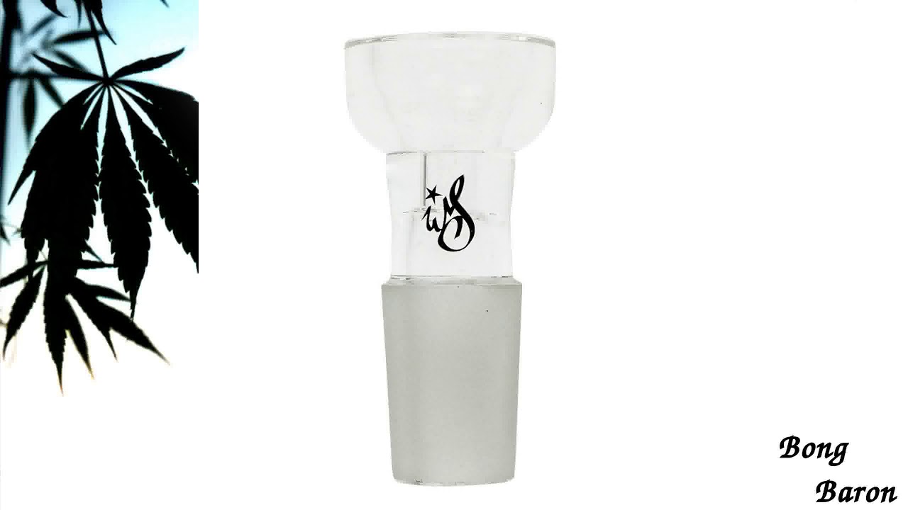 WS - Flowstone Heart Perc Glass Straight Bong