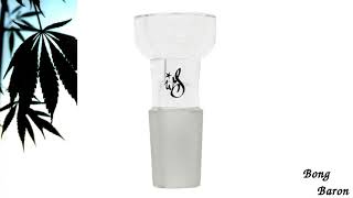 WS - Flowstone Heart Perc Glass Straight Bong