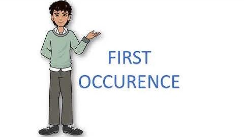 First Occurence | Searching - Animation - Solutions - inDepth