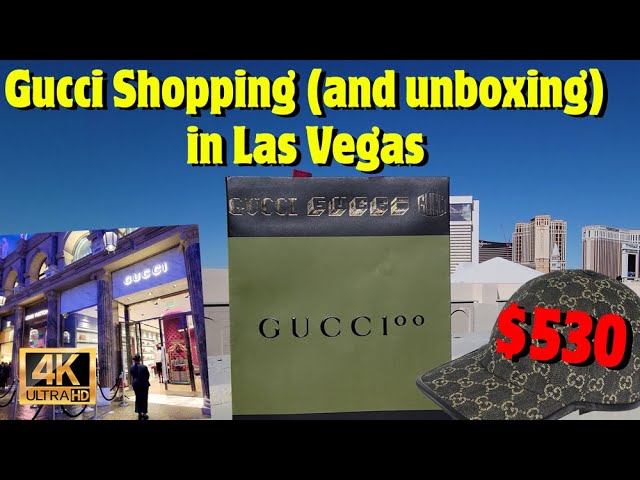 Gucci Shopping in Las Vegas and Unboxing - YouTube