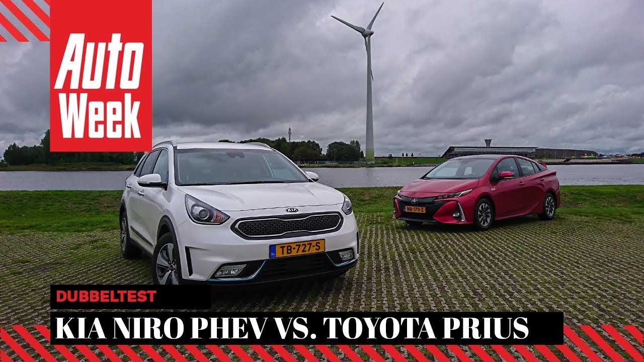 Kia Niro PHEV vs Toyota Prius Plugin AutoWeek Dubbeltest YouTube