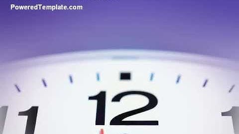 Clock PowerPoint Template by PoweredTemplate.com