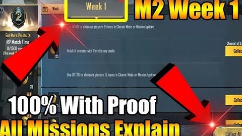 C1S1 M2 Week 1 Royale Pass Mission Explained BGMI | Week 1 All RP Missions BGMI C1S1 M2