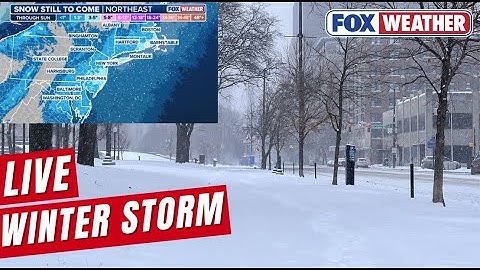 LIVE Coverage Tracking Northeast Winter Storm Along I-95 Corridor, Arctic Air Outbreak | FOX Weather