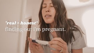 Finding Out I’m Pregnant. | real and honest reaction | live pregnancy test 2021
