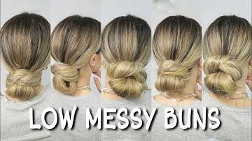5️⃣ EASY Ways to do a Low Messy BUN Hairstyle❗WILL CHANGE YOUR LIFE 🙀