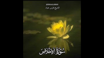 سورة الإخلاص | الشيخ فارس عباد،استغفر الله العظيم واتوب اليه، تلاوه خاشعه😍(1)