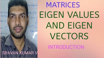 Eigen Values ​​and Eigen Vectors in Telugu introduction
