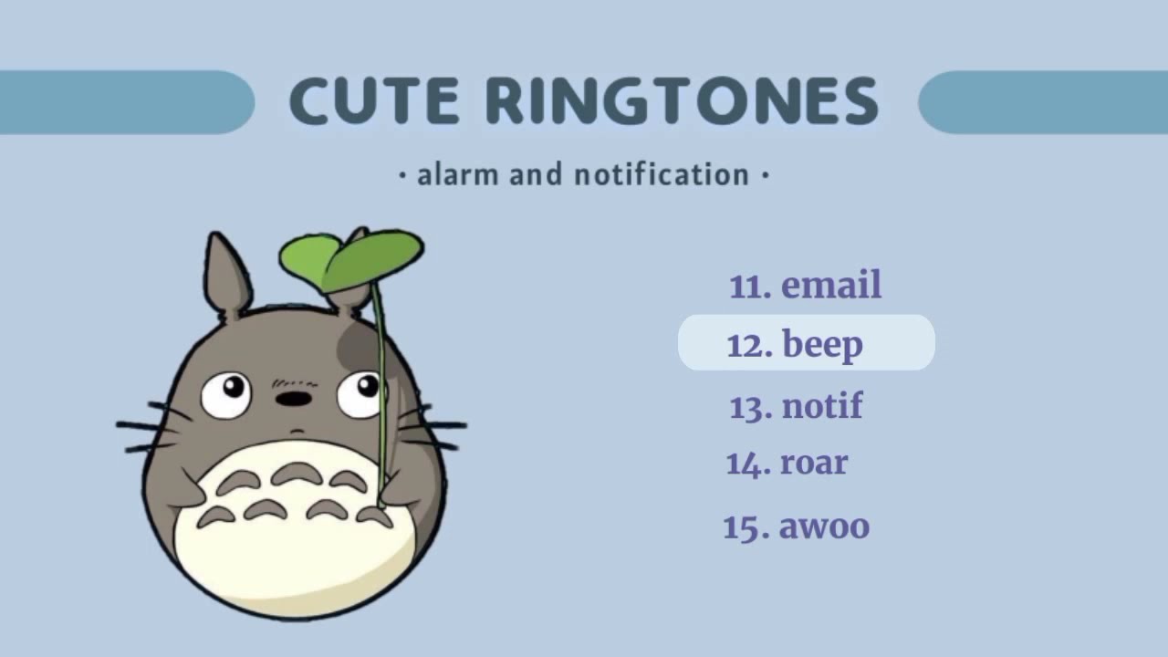Cute Ringtones  alarm and notification free download