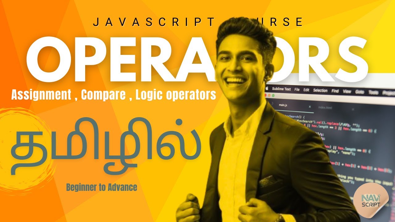 JavaScript Operators Explained in Tamil | Assignment, Comparison ...