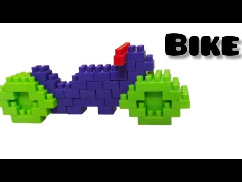 bike with building blocks/blocks bike/bike/building blocks for kids/fun ...