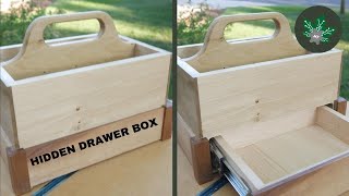 Making a Walnut and Poplar Tool Chest with Hidden Drawer // TheTranq
