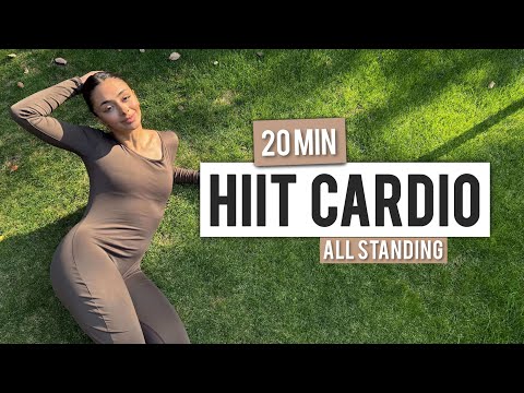 Intense 20 Minute Standing HIIT Full Body Cardio 45 15 No Equipment