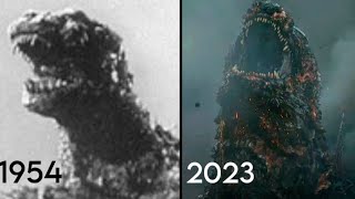 Godzilla evolution movies 1954-2023