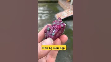 khối ruby chạm phong cảnh đẹp sáng tách màu lạ mắt #gems #daquy