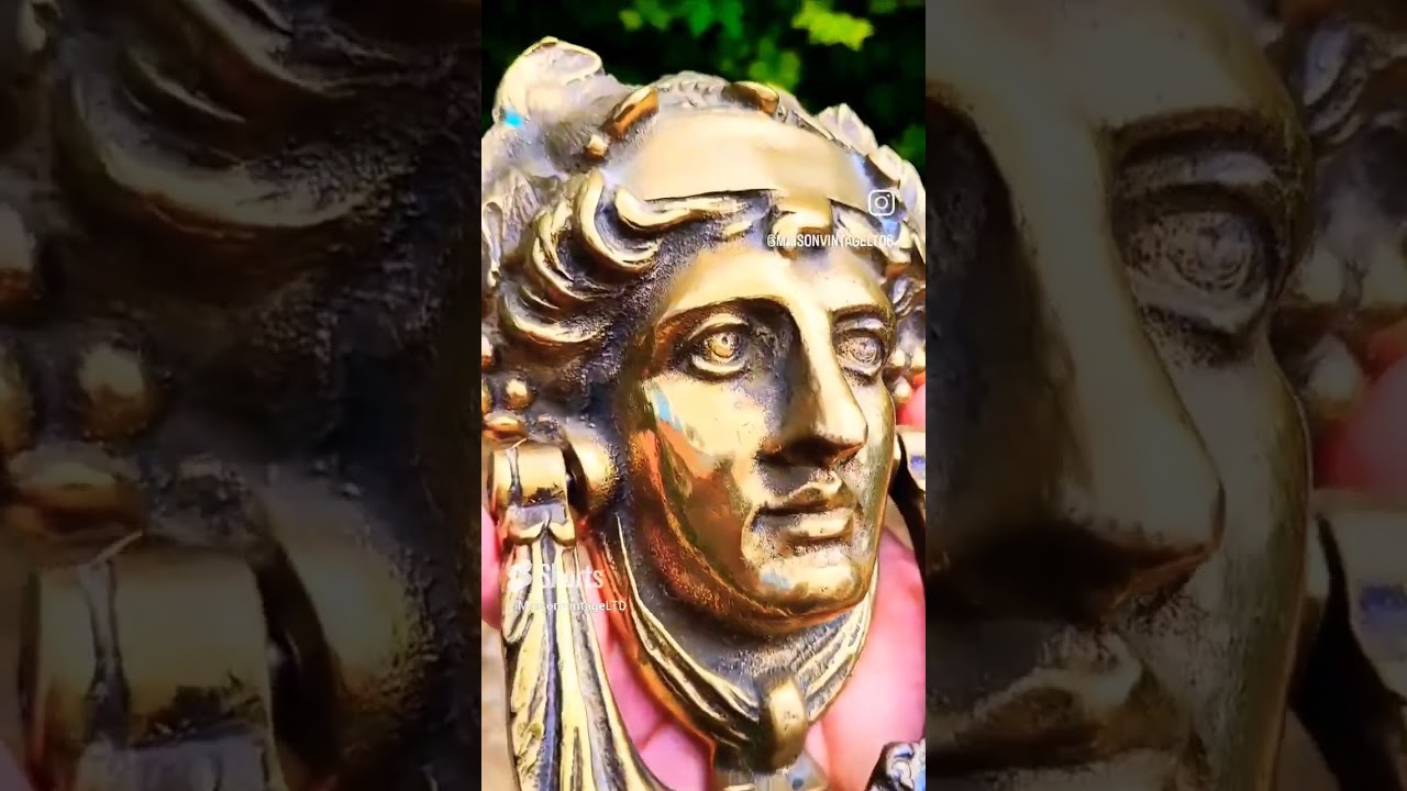 Pomona, the goddess antique Brass Large ART NOUVEAU LADY Doorknocker Door Knocker  