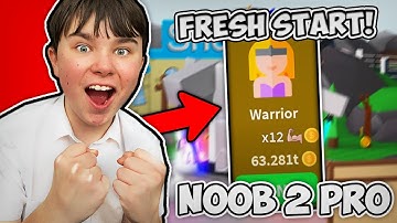 Unlocking WARRIOR CLASS in NOOB 2 PRO - Saber Simulator - pt1