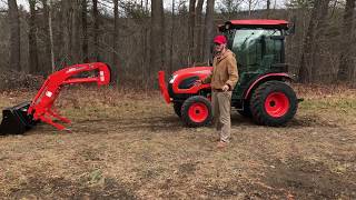 Removing and Installing a Kioti Tractor Loader  CK3510 SE CAB