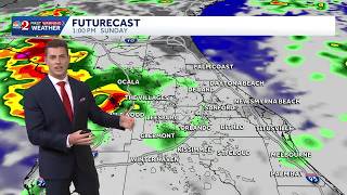 Be ready for morning and afternoon rain on Sunday