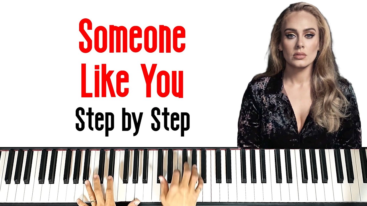 Someone Like You — Adele | Easy Piano Accompaniment (Step-by-Step Tutorial)
