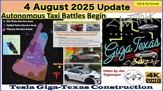 New Production Hours, Vault Connection, Fork Concrete Base! 4 August 2025 Giga Texas Update(07:35AM)