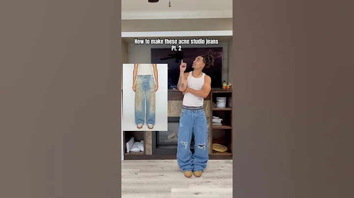 How to give jeans a vintage fade / wash #acnestudios #baggyjeans #rippedjeans #fashion #howto #diy