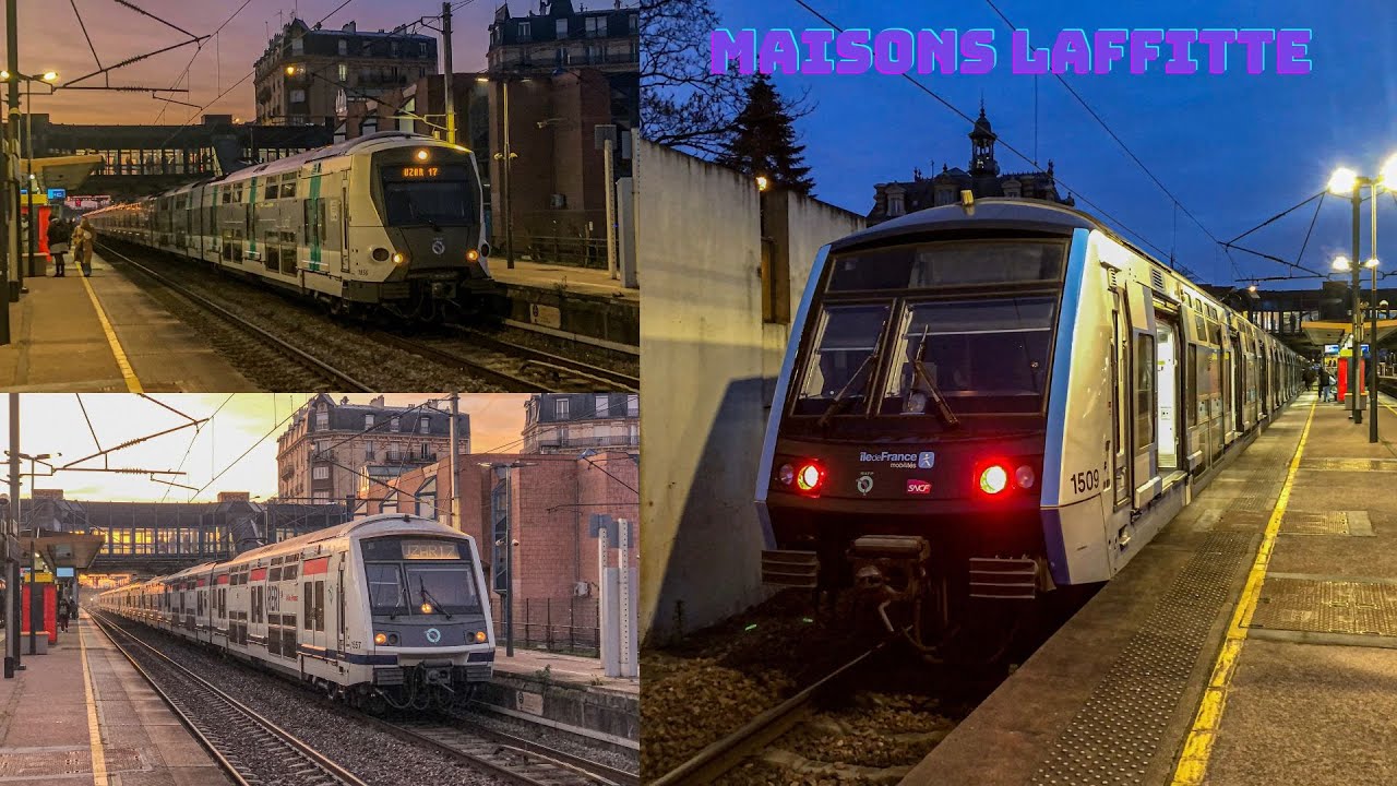 Spot en gare de Maisons Laffitte (TER, transilien, FRET & RER)