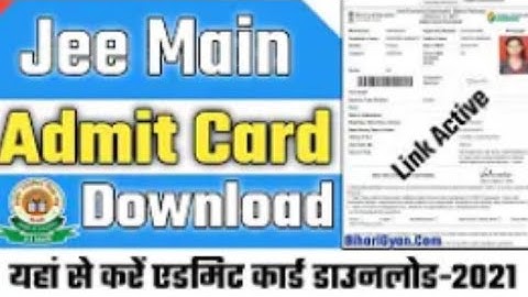 JEE MAINS 4th SESSION ADMIT CARD 2021 released 😍 | JEE MAIN 2021 🥳🥳
