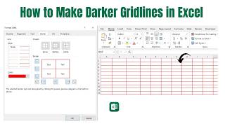 Easy Way to Make Darker Gridlines in Excel | How to Bold Gridlines in Excel