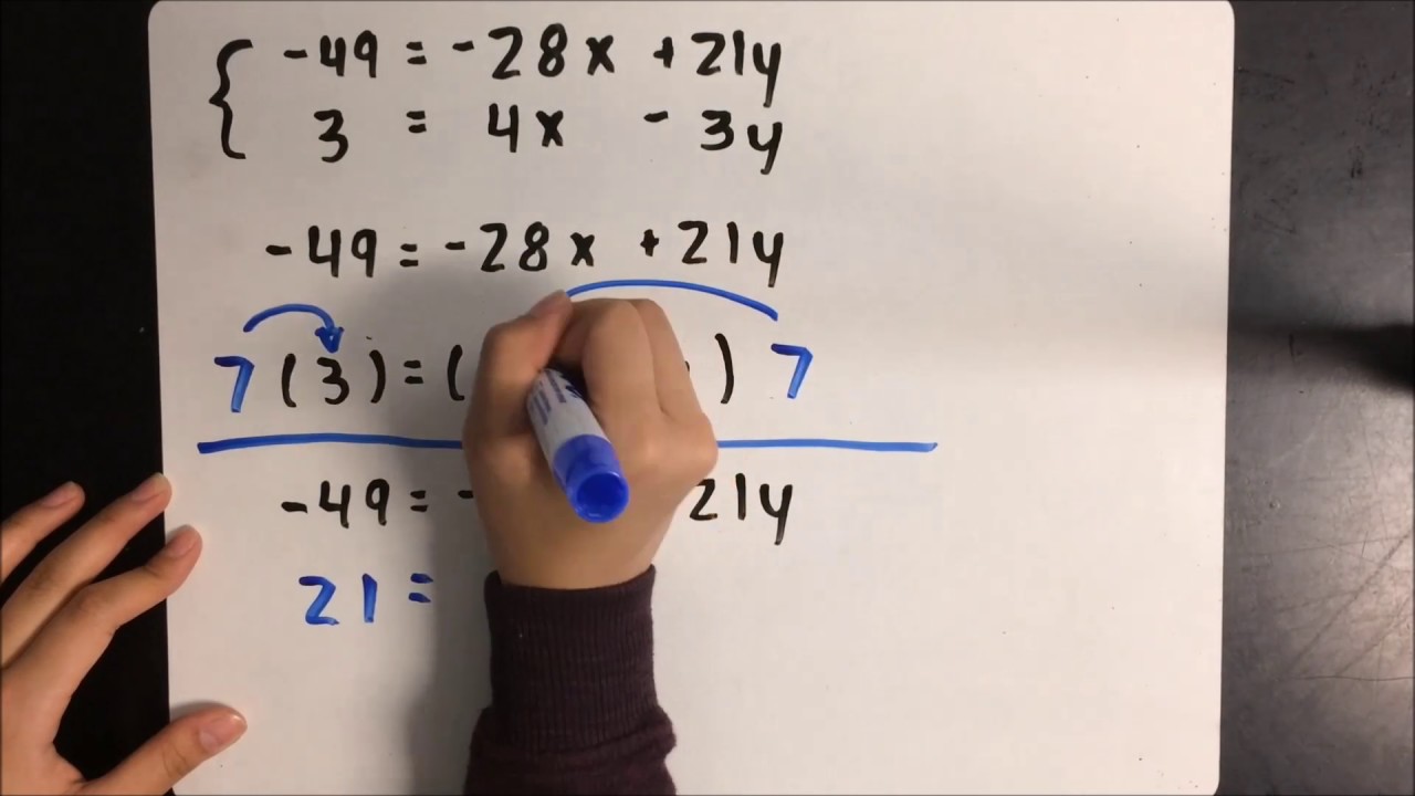 Algebra 41F System Of Equations Using The Elimination Method Algebra 41f system of equations using the elimination method