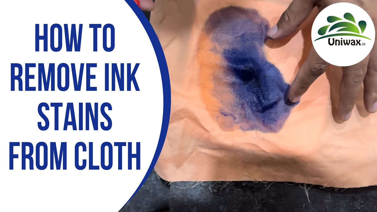 How to remove ink stains from cloth by uniwax - YouTube