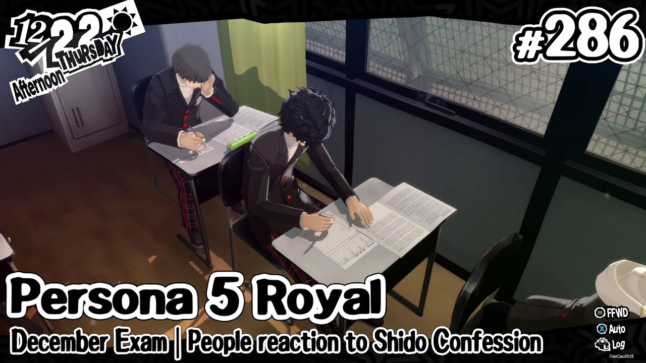 Persona 5 Royal Ep 286 December Exam | People reaction to Shido Confession - YouTube