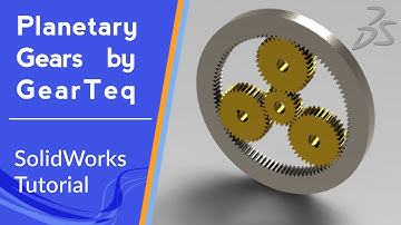 ⭐ Planetary Gears using GearTeq | SolidWorks Tutorial