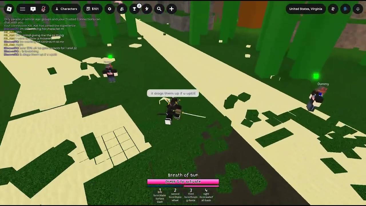 Low-mid effort tanjiro kamado moveset jjs