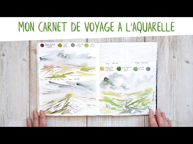 Commencer un carnet de voyage à l'aquarelle — Mirglis - Sarah Van Der Linden