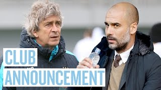 Pep Guardiola To Manage Manchester City Club Announcement