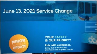 OC Bus June 2021 Schedule Change Overview