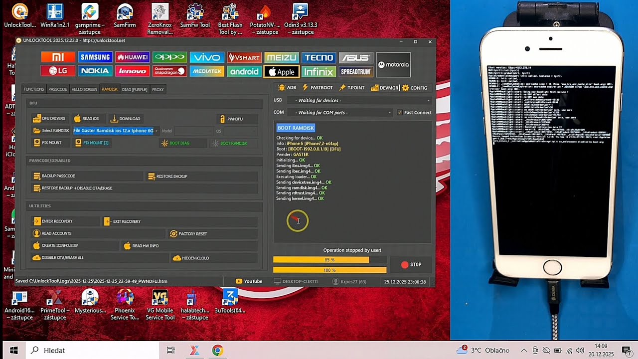 iPhone 6 Open Menu ID remove Without Data loss UNLOCKTOOL
