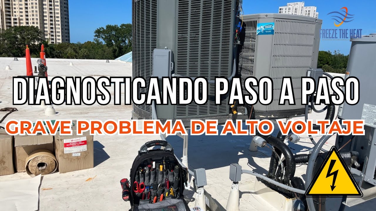 Diagnosticando problema de alto voltaje en unidad de aire acondicionado #servicecall #hvacservice