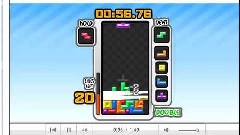 My Style at Tetris Friends - Tetris Sprint Replay 4x