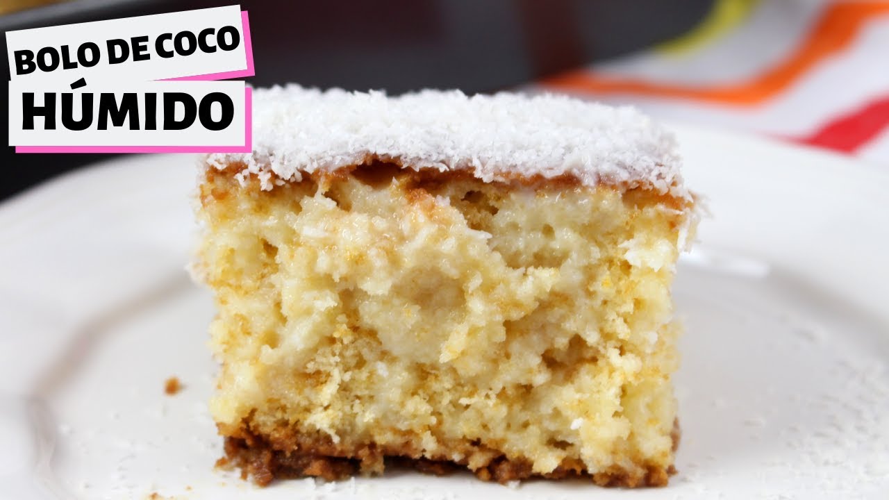 BOLO DE COCO HÚMIDO ( RÁPIDO E FÁCIL) | CAKEPEDIA - YouTube