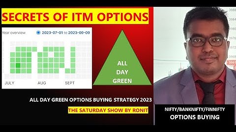 SECRETS OF ITM OPTIONS || ALL DAY GREEN STRATEGY OPTIONS BUYING 2023
