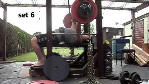 Powerlifting training log 20 June 2013 Westside method Dynamic Effort Bench Press