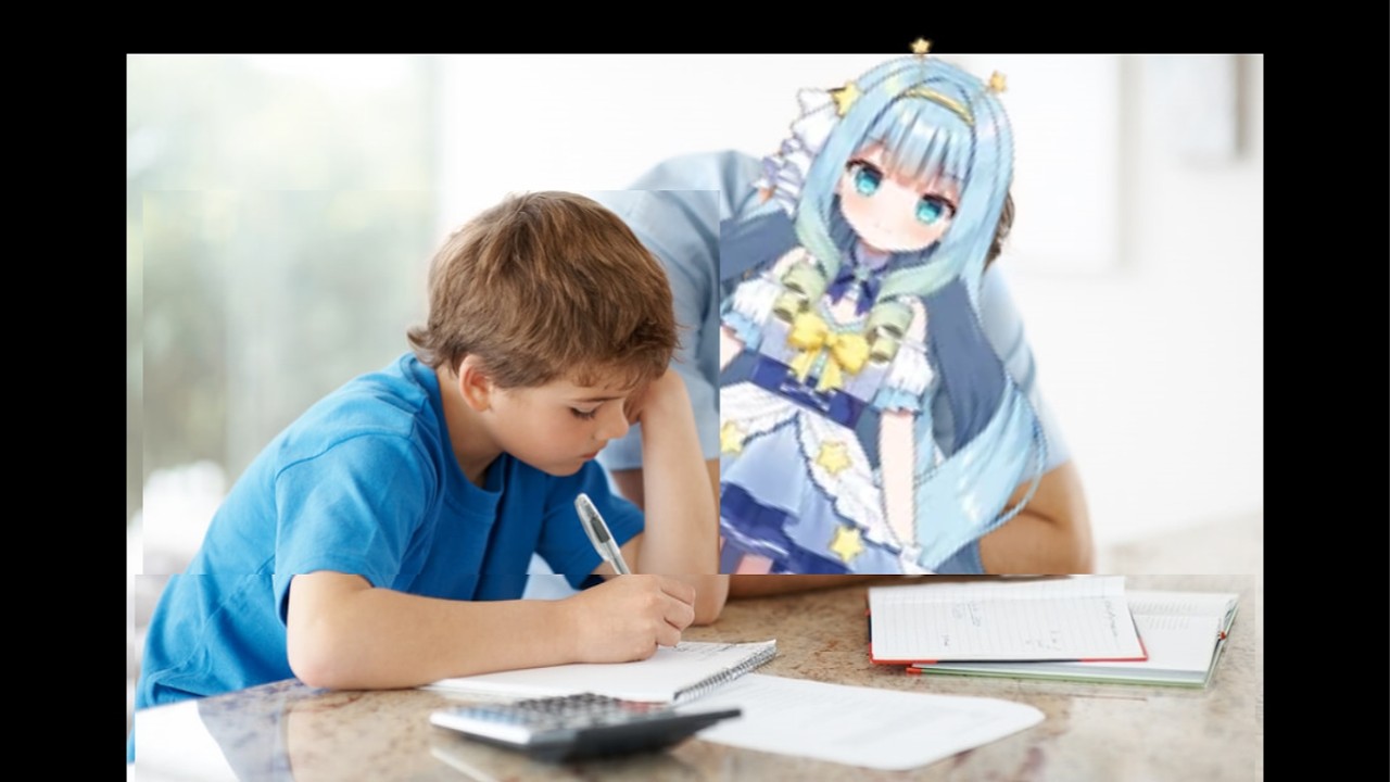 Jelly help's a chater with homework #phaseconnect #vtuber #vtuberclips